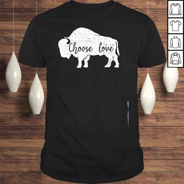 Stop hate end racism choose love pray for buffalo strong shirt