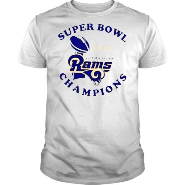 Super Bowl 2022 Los Angeles Rams Champion logo T shirt