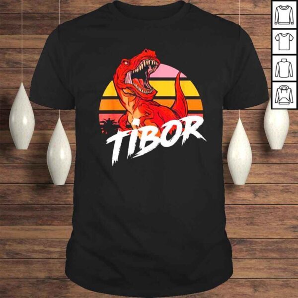 TIBOR  Cute Boys Name with cool TREX TShirt