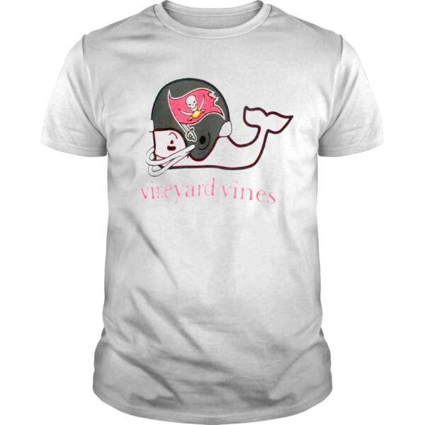 Tampa Bay Buccaneers Vineyard Vines Youth Whale Helmet Pocket White Shirt