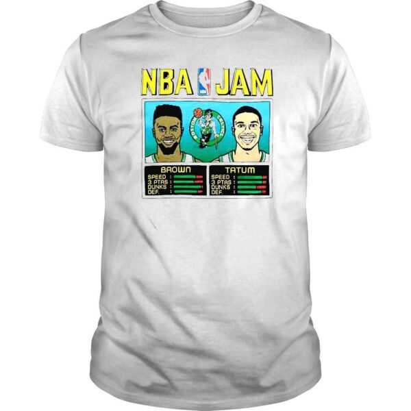 Taylor Snow NBA Jam Celtics Brown And Tatum Shirt