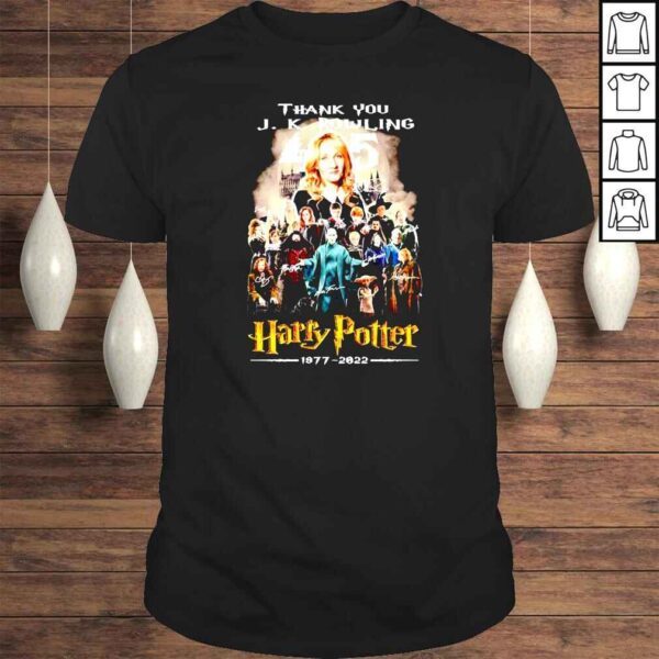 Thank you J K Rowling Harry Potter 1977 2022 signatures shirt