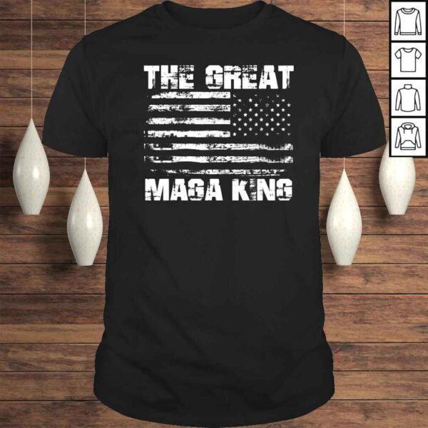 The Great Maga King Trump american flag shirt