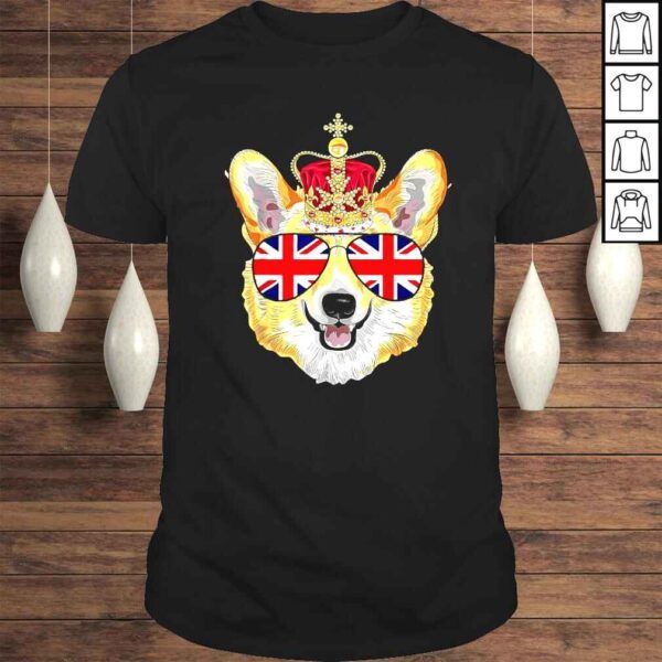 The Queen’s Platinum Jubilee 2022 Royal Corgi UK Sunglasses Shirt