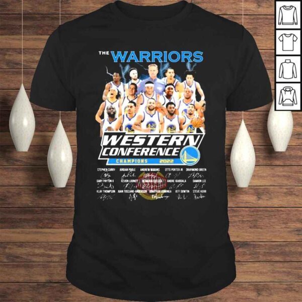 The Warriors Western Conference Champions 2022 Green and Iguodala Signatures Shirt