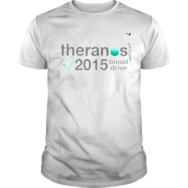 Theranos 2015 Blood Drive heart shirt