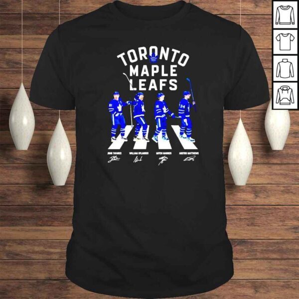 Toronto Maple Leafs Abbey Road John Tavares William Nylander Mitch Marner Auston Matthews signatures shirt