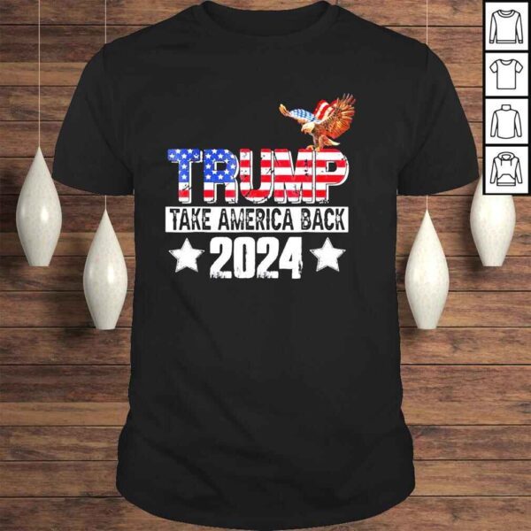 Trump 2024 usa flag take America back mullet eagle shirt