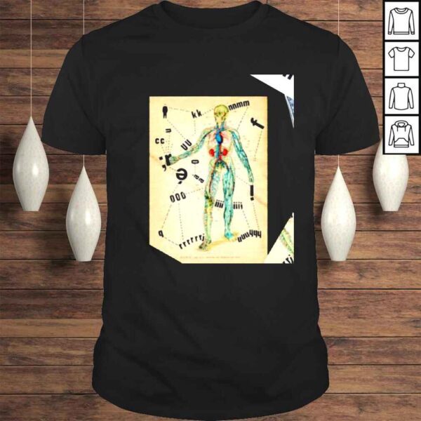 Typographical Human Anatomy shirt