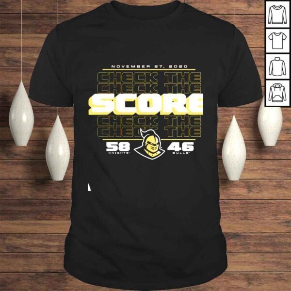 UCF Knights vs South Florida Bulls 2020 Football Check The Score shirt