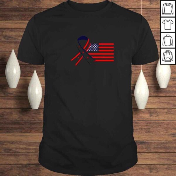 USA Flag and Ribbon Classic TShirt