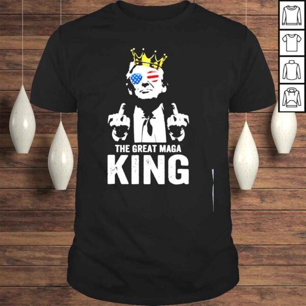 Ultra maga Trump middle finger the great maga king shirt