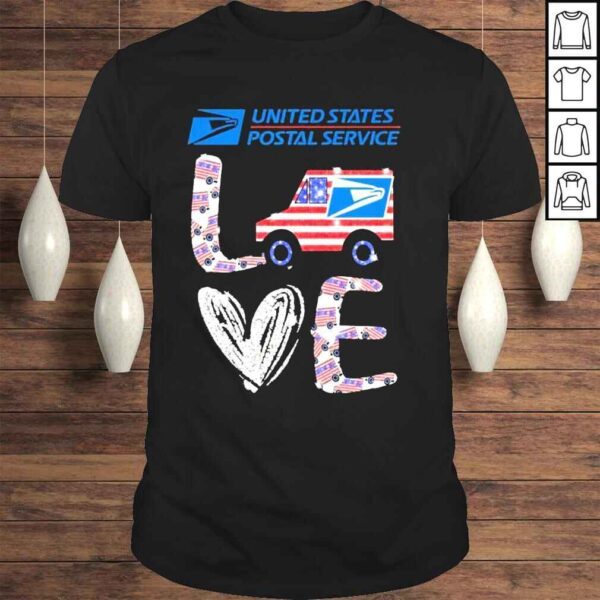 United states postal service logo love shirt