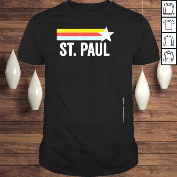 Us American city 70s star usa vintage retro st Paul shirt