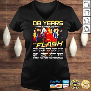 VLadies 08 years of The Flash 2014 2022 thank you for the memories shirt