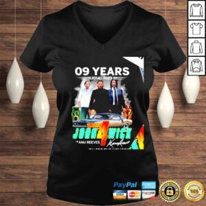 VLadies 09 years 2014 2023 John Wick Chapter 4 signature thank you for the memories shirt