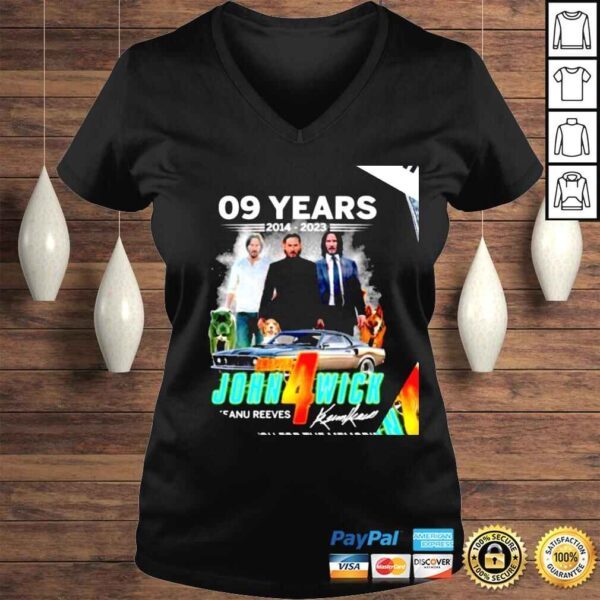 09 years 2014 2023 John Wick Chapter 4 signature thank you for the memories shirt - Image 2