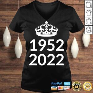 VLadies 1952 2022 Platinum Jubilee British Queen for 70 yearsShirt Shirt