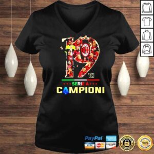 VLadies 19th Serie A Campioni AC Milan Team Soccer Shirt