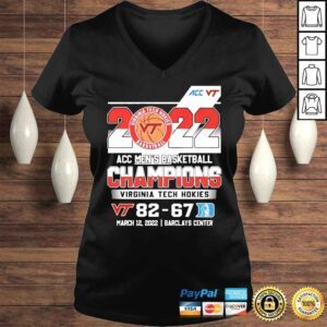 VLadies 2022 ACC Mens Basketball Champions Virginia Tech Hokies Winner Shirt