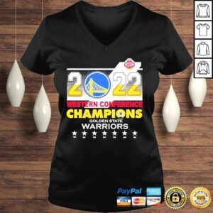 VLadies 2022 Golden State Warriors NBA Western Conference Champions Shirt