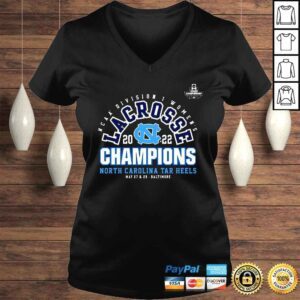 VLadies 2022 NCAA Division I Womens Lacrosse Final Champions North Carolina Tar Heels Shirt