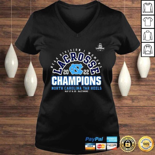 2022 NCAA Division I Womens Lacrosse Final Champions North Carolina Tar Heels Shirt - Image 2