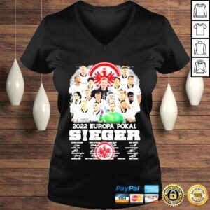 VLadies 2022 europa pokal sieger team player signatures shirt