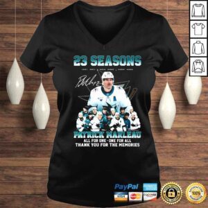 VLadies 23 seasons 19972022 Patrick Marleau All For One One For All Thank You For The Memories signature shirt