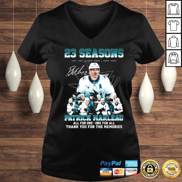 23 seasons 19972022 Patrick Marleau All For One One For All Thank You For The Memories signature shirt - Image 2