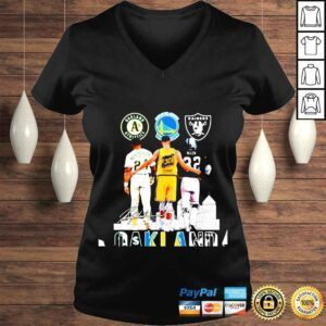 VLadies 24 Rickey Henderson Oakland Athletics 30 Stephen Curry Golden State Warriors 32 Allen Oakland Raiders signatures Tshirt