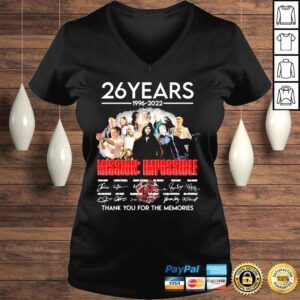 VLadies 26 years 1996 2022 mission impossible thank you for the memories shirt