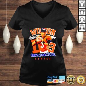 VLadies 3 Russell Wilson Denver Broncos player shirt