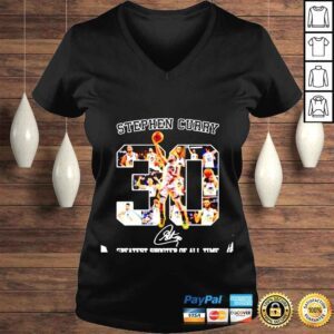 VLadies 30 Stephen Curry greatest shooter of all time signature shirt