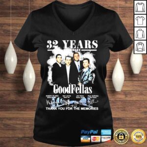 VLadies 32 years 1990 2022 goodfellas thank you for the memories shirt