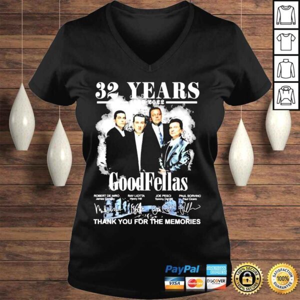 32 years 1990 2022 goodfellas thank you for the memories shirt - Image 2