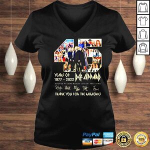 VLadies 45 years of Def Leppard 1977 2022 shirt