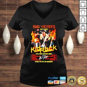 VLadies 50 Years Kid Rock 19712021 Thank You For The Memories signature shirt