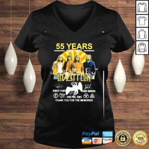 VLadies 55 Years 19682023 Led Zeppelin Unisex Shirt