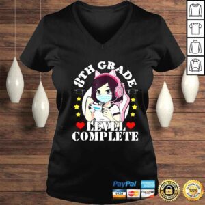 VLadies 8th Grade Graduation Girl Loves Anime Gaming Face Mask TShirt