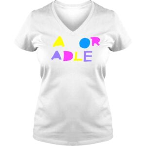 VLadies A for Adley BFF Rainbow shirt