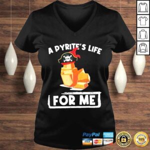 VLadies A pyrites life for me geology pirates geologist shirt