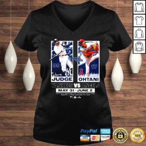 VLadies Aaron Judge vs Shohei Ohtani Shirt Yankees vs Angels shirt