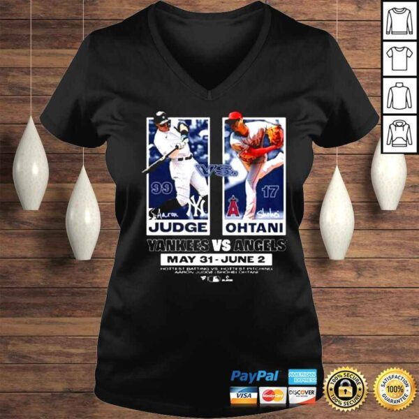 Aaron Judge vs Shohei Ohtani Shirt Yankees vs Angels shirt - Image 2