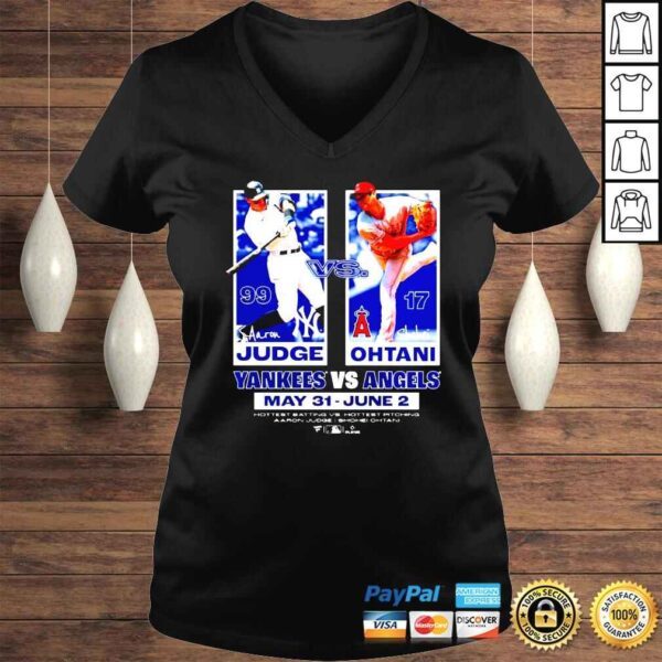 Aaron Judge vs Shohei Ohtani Yankees vs Angels shirt - Image 2