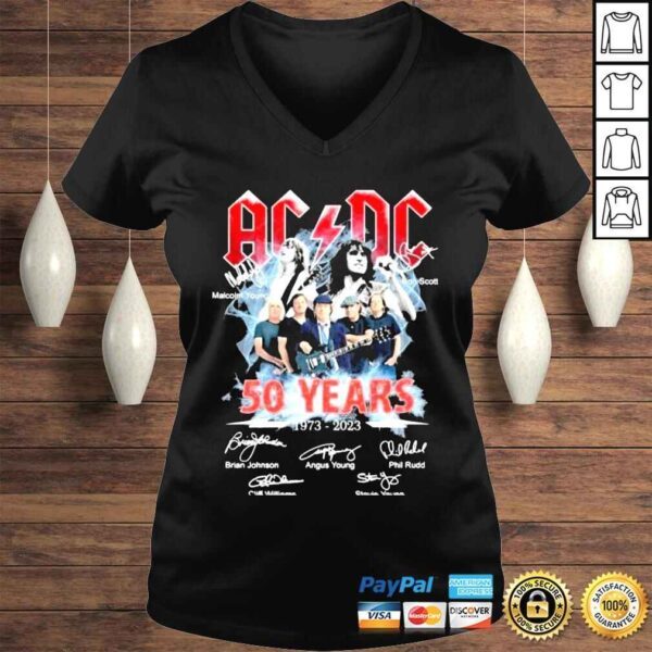 Acdc 50 years thank you for the memories 2022 shirt - Image 2