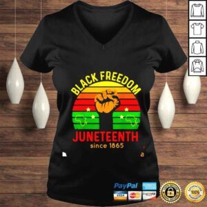 VLadies African American Happy Juneteenth African art Black History shirt