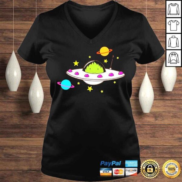 Alien In A Ufo Cute Alien Planet Shirt - Image 2