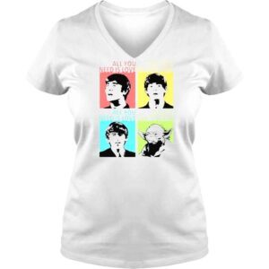 VLadies All You Need Is Love Beatles Yoda Shirt