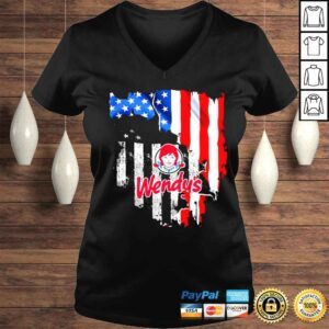 VLadies American Flag Wendys 2022 shirt